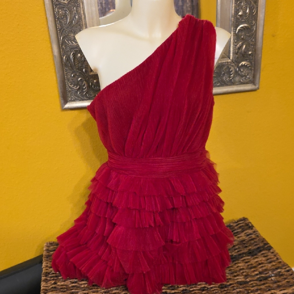 Endless Rose Red Asymmetrical Dress